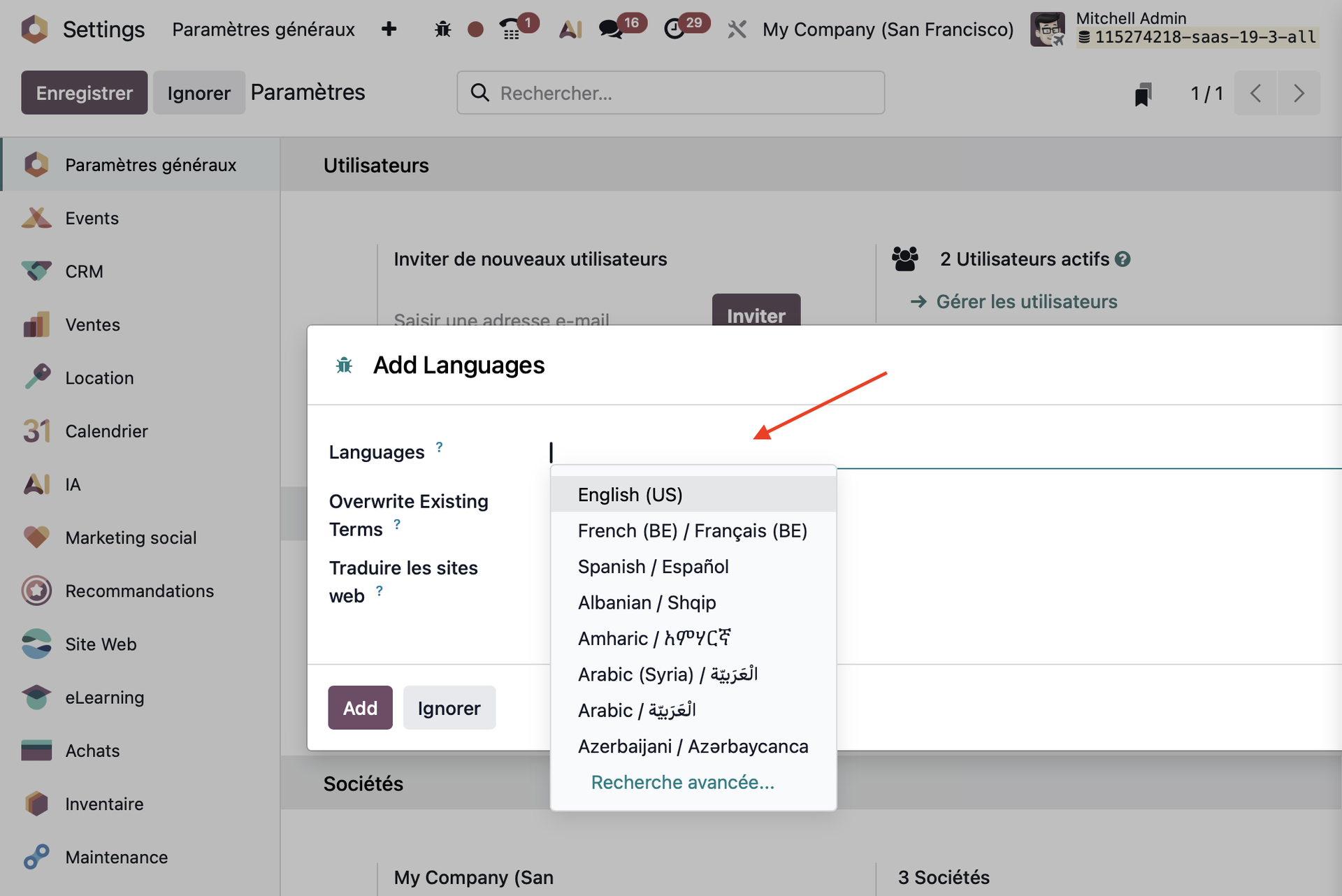 Tuto Odoo 19 intégrateur Belgique Burniaux Consulting