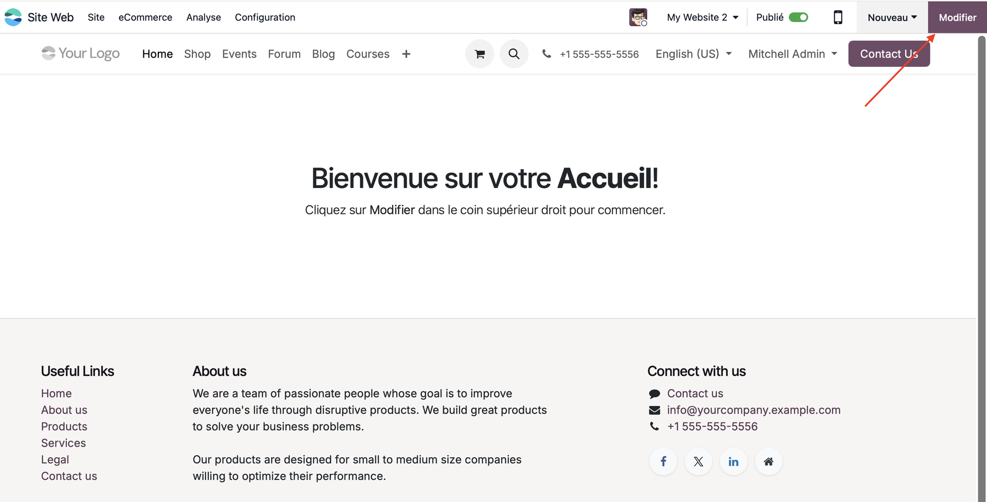 TUTO ODOO 19 SITE WEB BURNIAUX CONSULTING