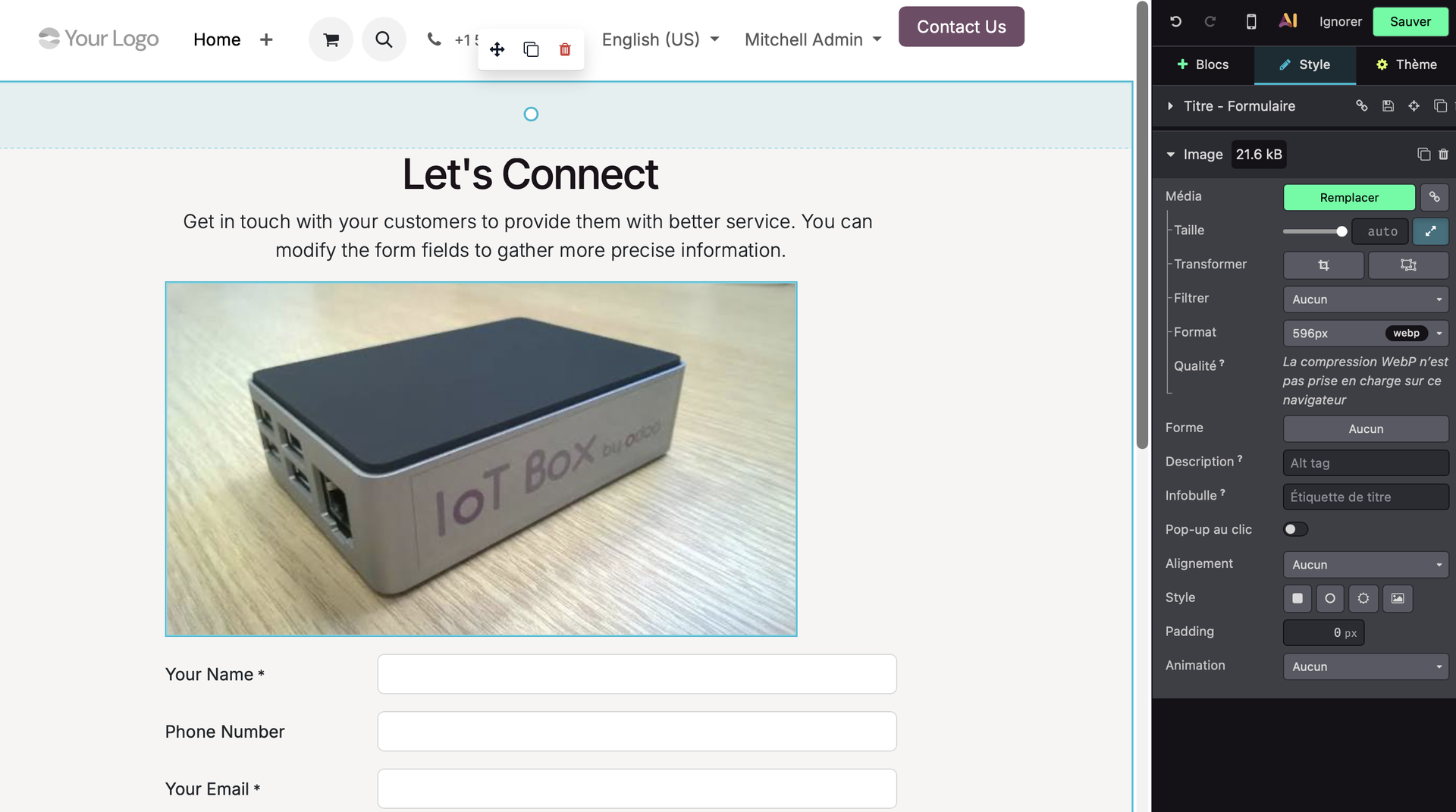 TUTO ODOO 19 SITE WEB BURNIAUX CONSULTING